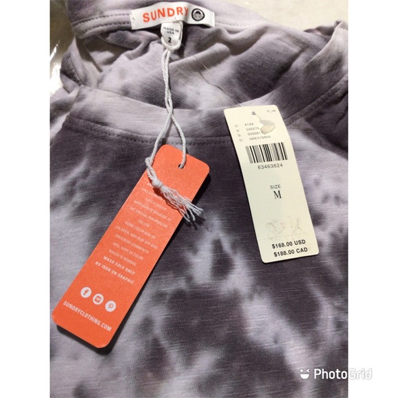 Anthropologie, Sundry, Ruched Tie-Dye Mini Dress - NWT - Picture 8 of 8